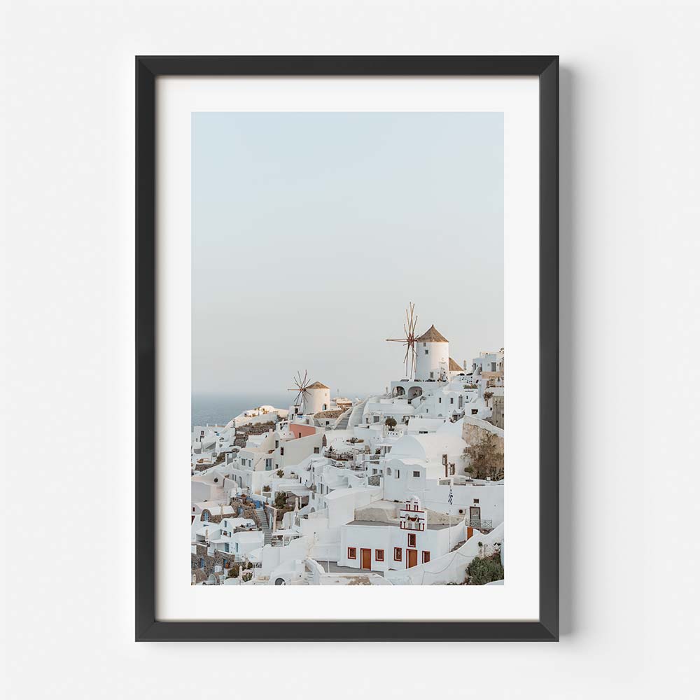 Oia At Sunrise Art Print