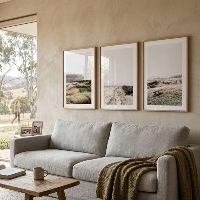 Set of 3 Art Prints - Seven Sisters, English Countryside & East Sussex