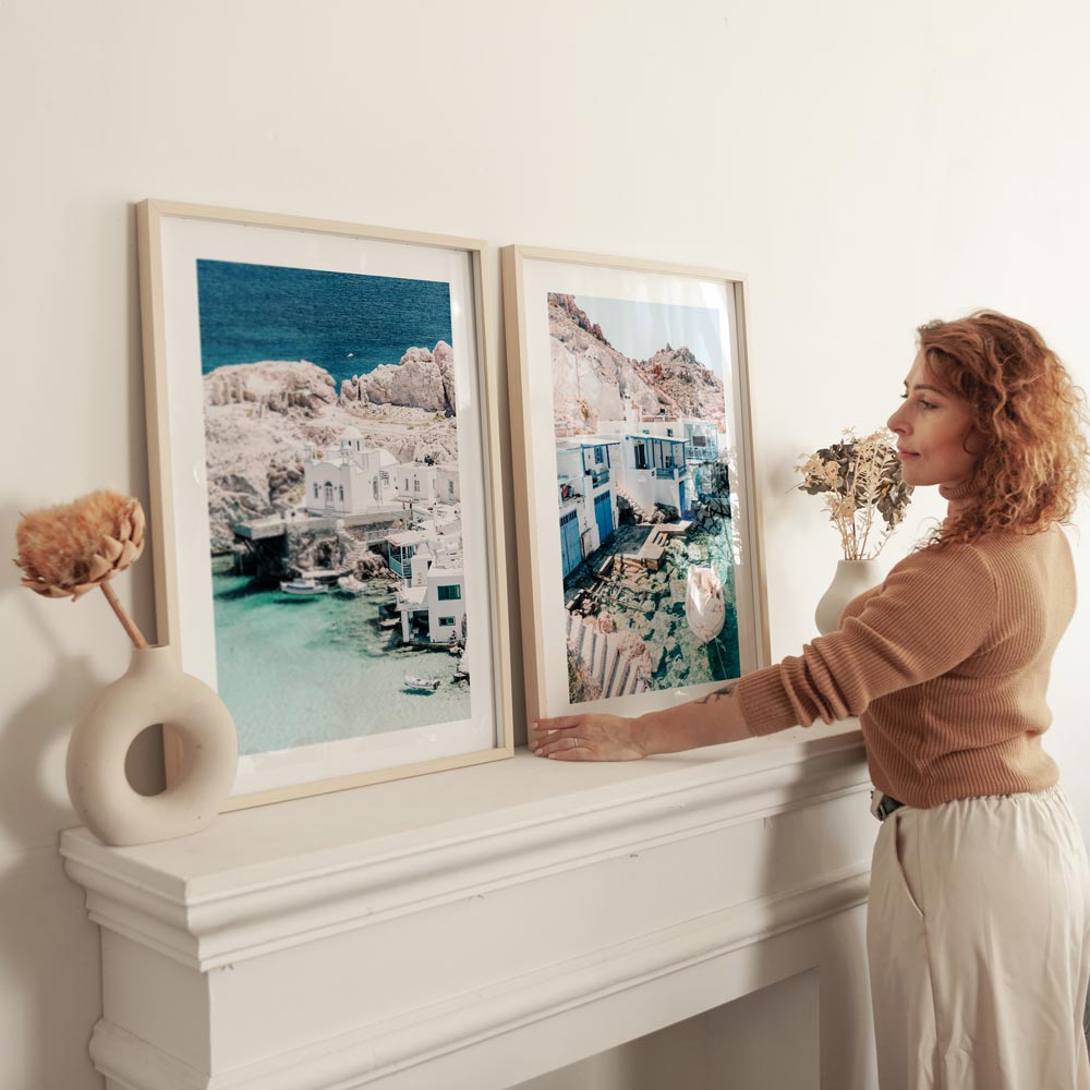 Set of 2 Art Prints - Firopotamos Haven & Firopotamos