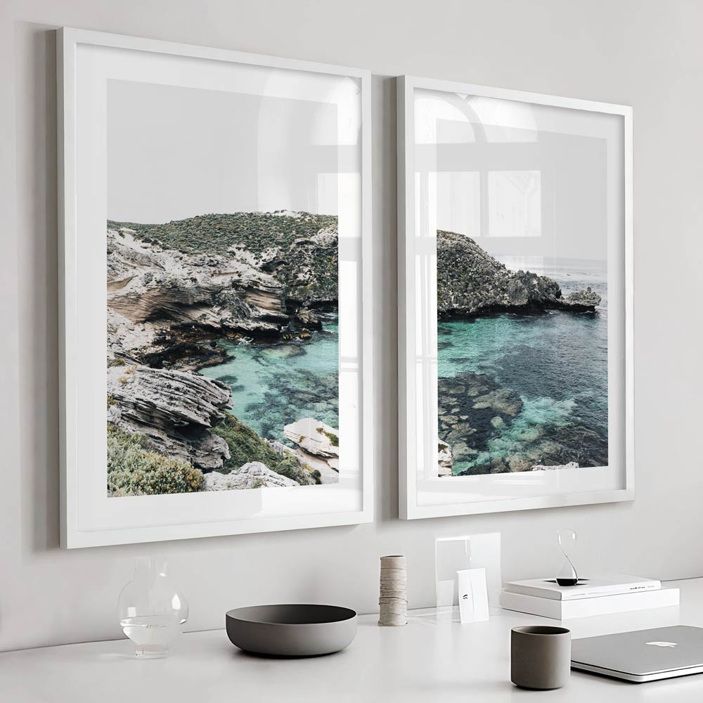Set of 2 Art Prints - Fish Hook Bay I & II