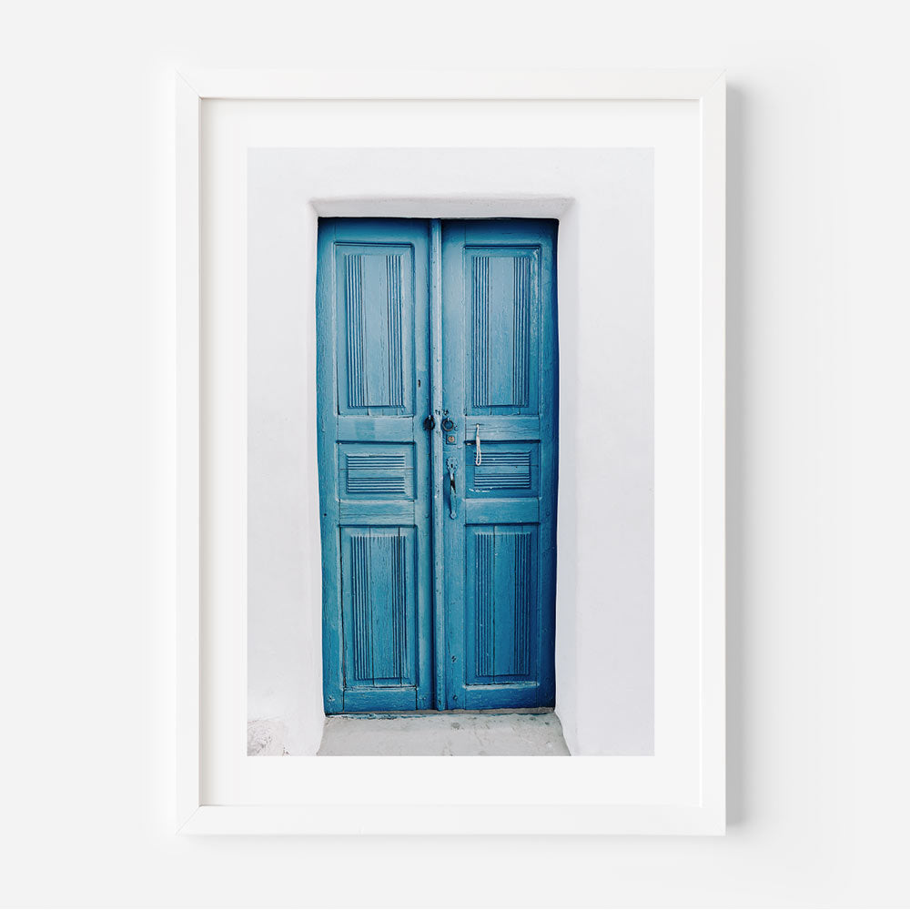 Set of 3 - Oia Blue Door, Blue and White Reverence & Blue Gate