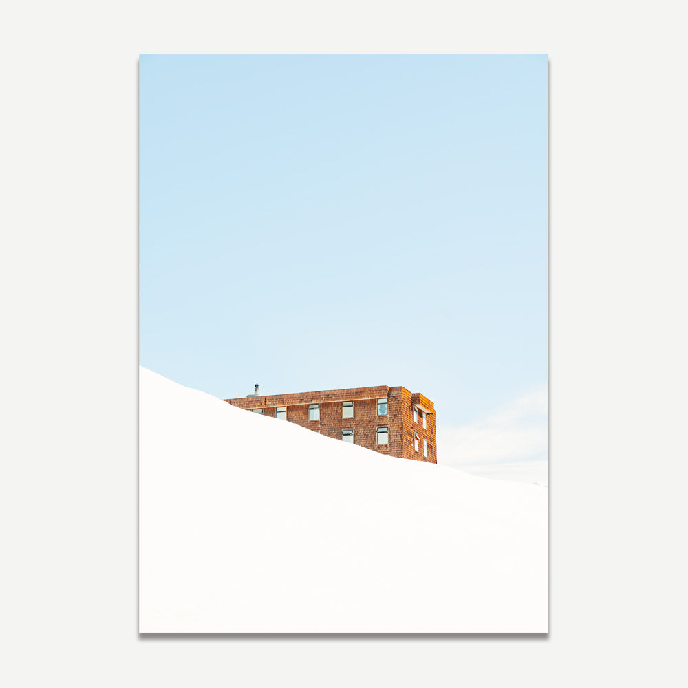 Set of 2 Art Prints - Hotel in Snow & Late Season