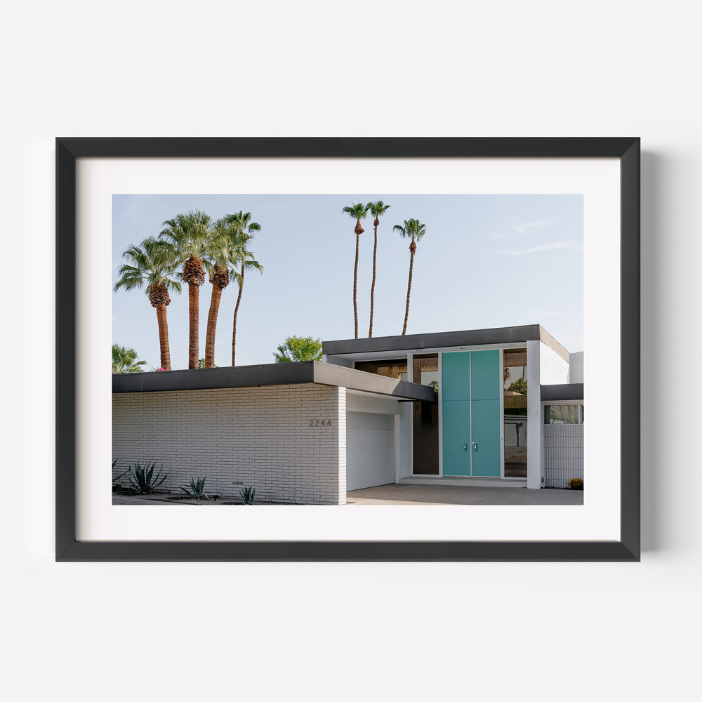 Tall Blue Door Palm Springs Art Print