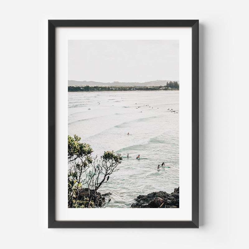 The Pass Surfers Byron Bay Coastal Art Print