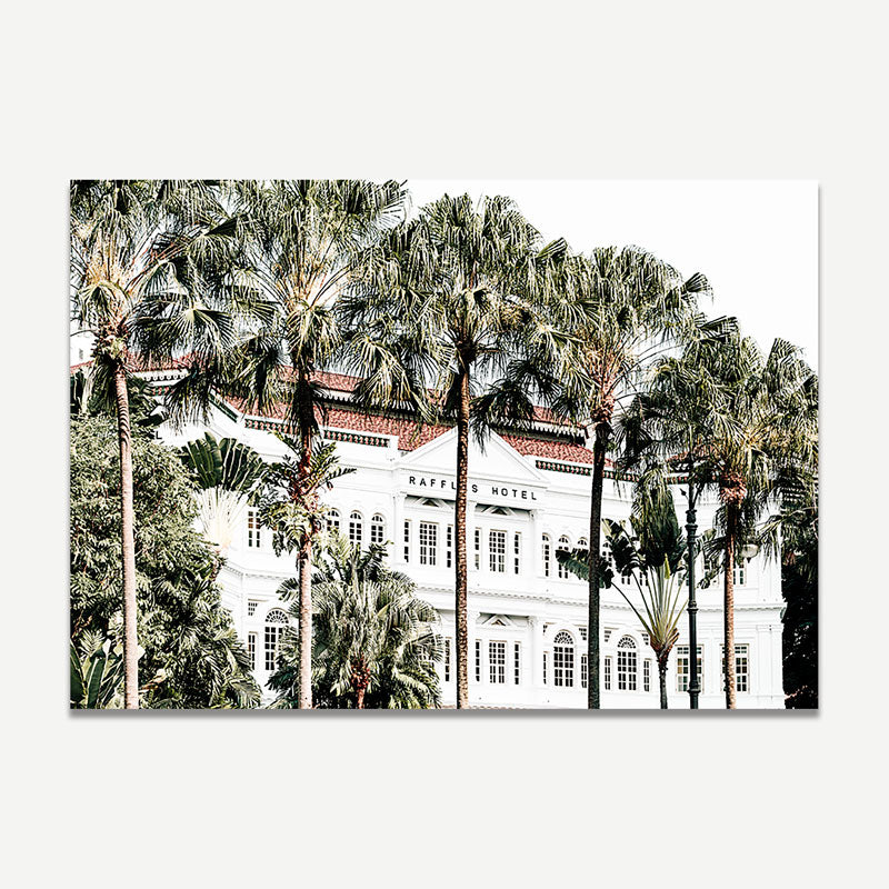The Raffles Singapore Art Print