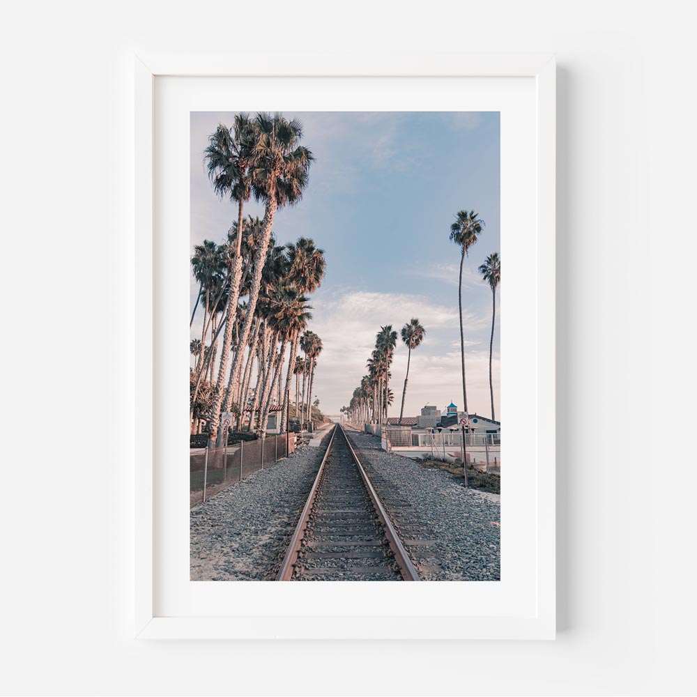 Sunset Tracks to San Diego Art Print