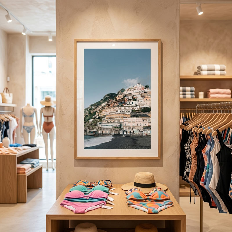 Positano Spiaggia Art Print