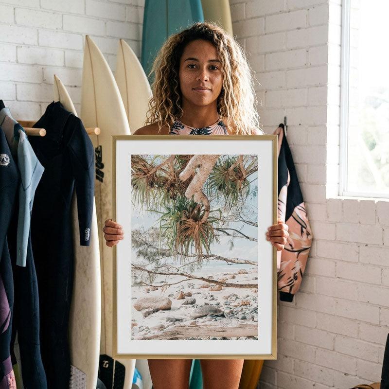 Rocky End Wategos Art Print