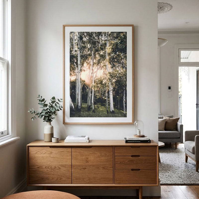 White Gums Forest Art Print