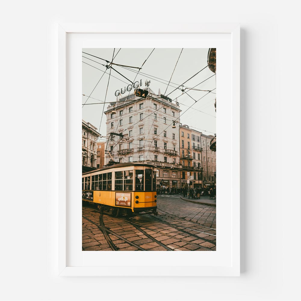 Elevate your space with the iconic Gucci Sign Building - perfect for stylish wall art.