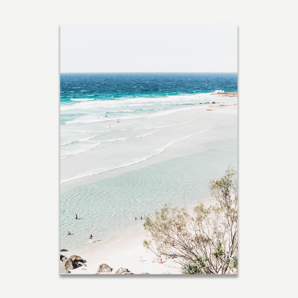 Elevate your living space with this mesmerizing photo of Rainbow Bay Beach, Queensland, Australia - a true masterpiece.