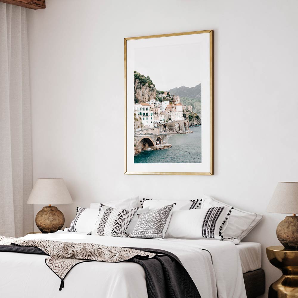 Atrani, Amalfi Coast, Italy framed photo print - wall artwork, canvas prints, home decor, poster prints, cool art from Oblongshop.