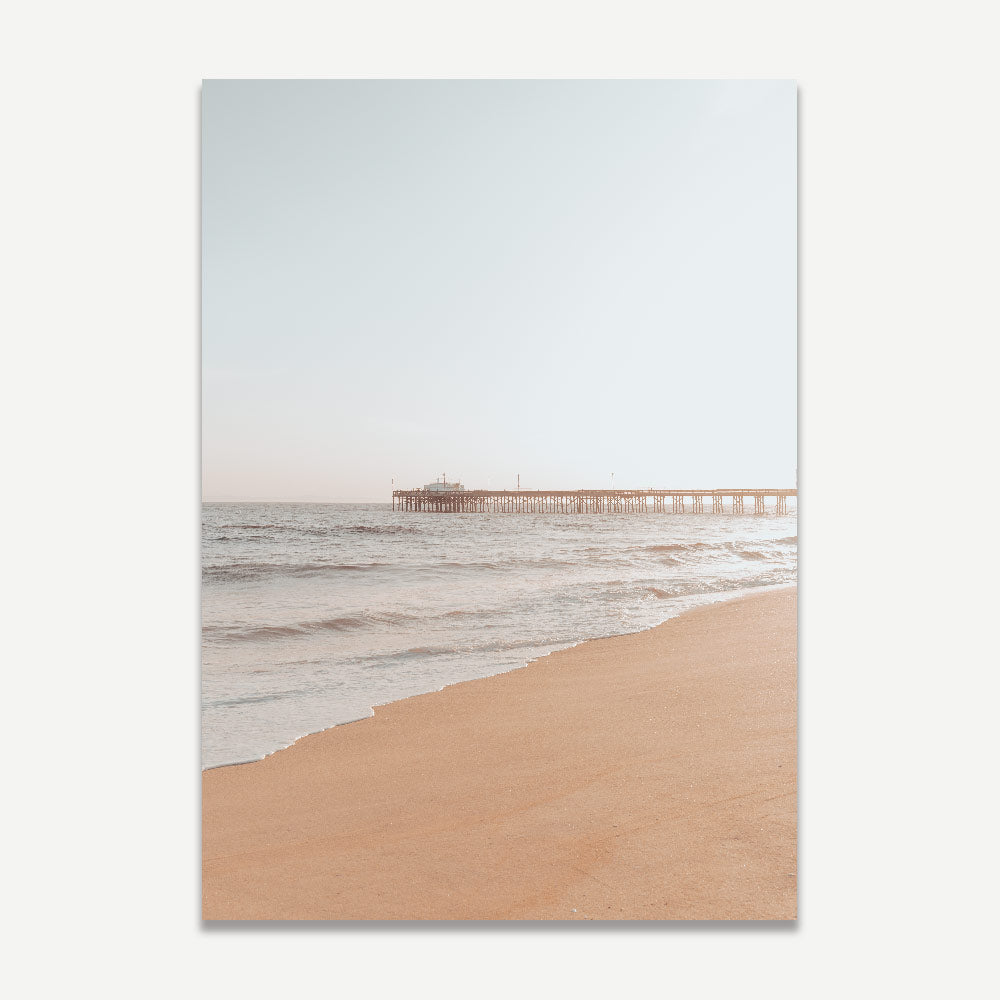 Timeless Newport Beach Pier wall decor by OblongShop, capturing coastal elegance.