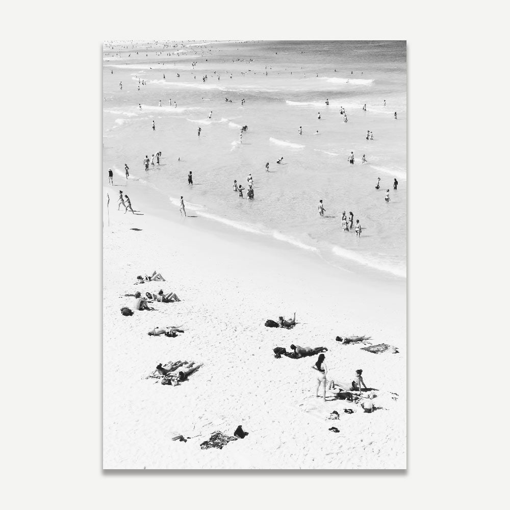 Set of 2 Art Prints - BW Bondi Bathers I & II