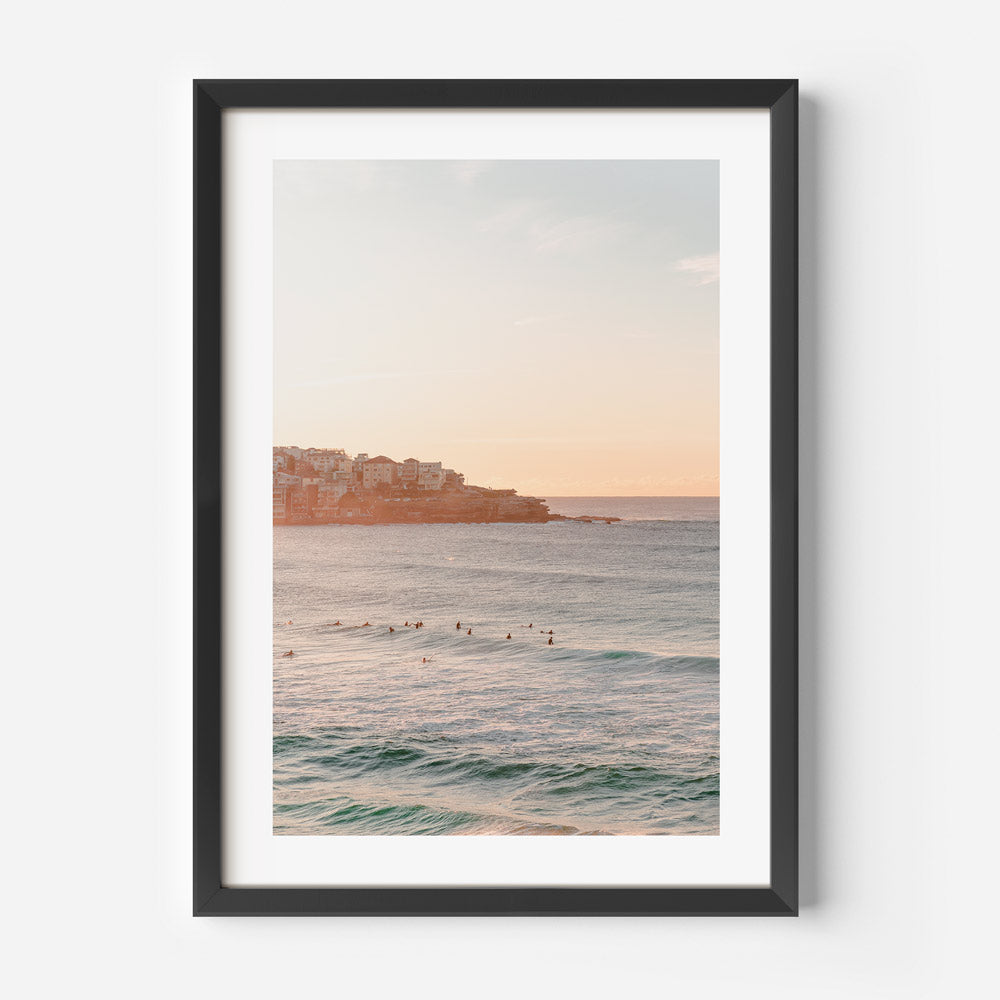  Bondi Beach sunrise print - Real photography wall art decor for living room from prints shop Oblongshop
