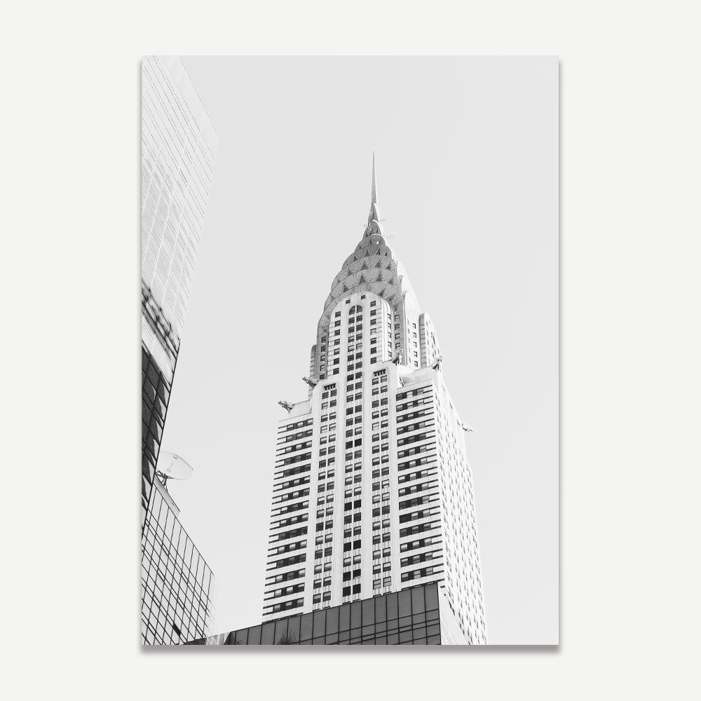 BW Chrysler Bldg NYC Art Print