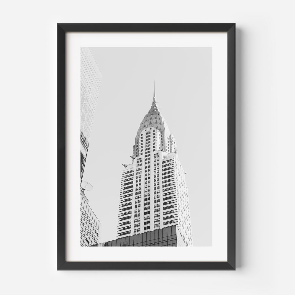BW Chrysler Bldg NYC Art Print