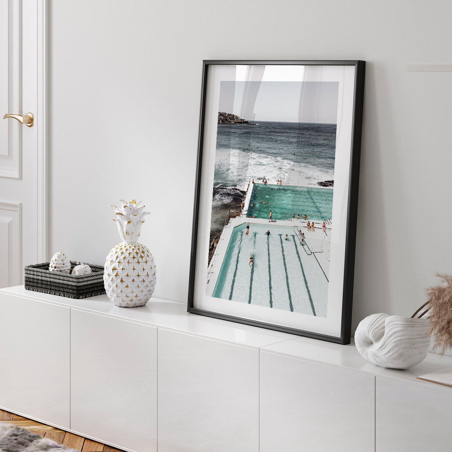 Icebergs Bathers II Art Print