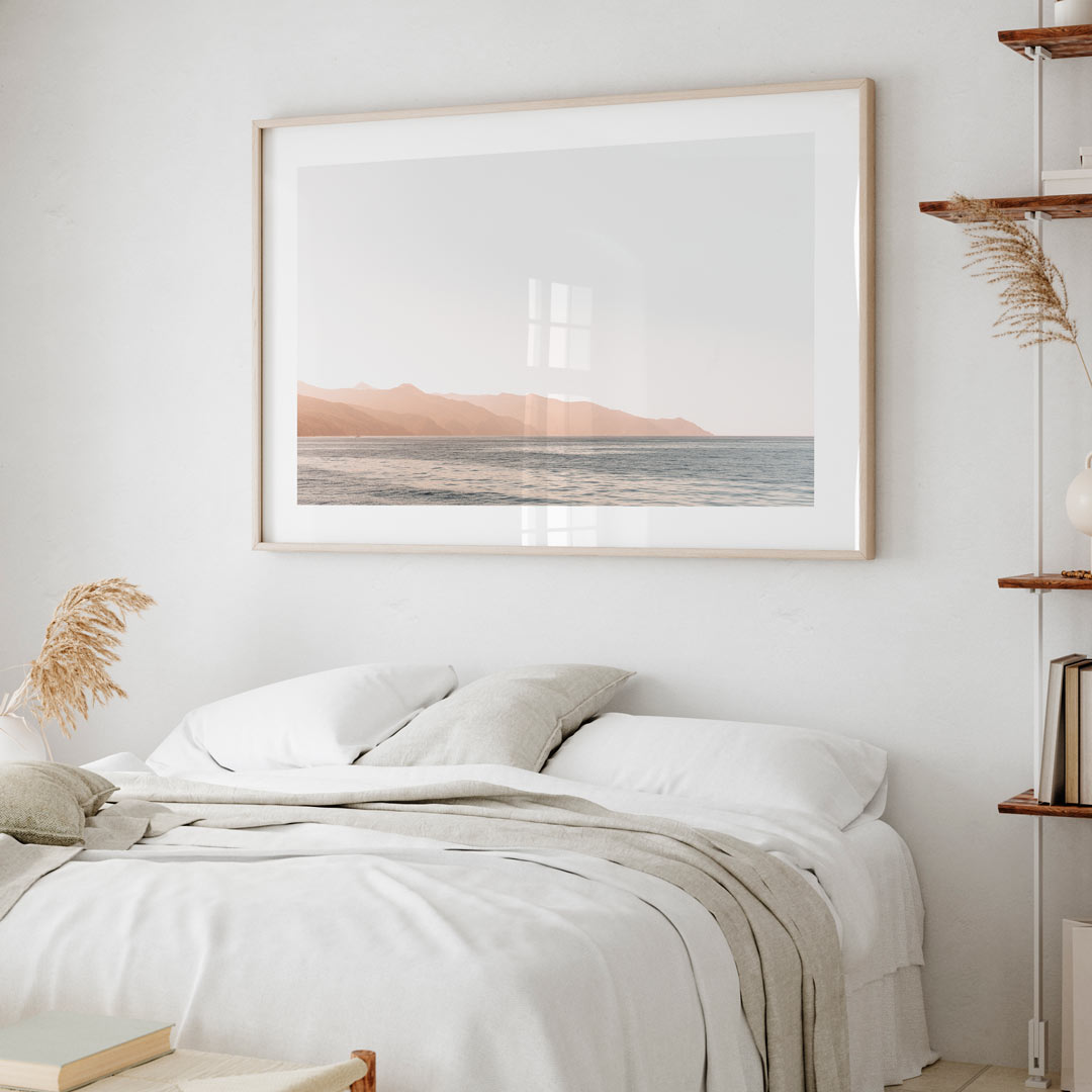 Elevate your living space with this modern art piece of Santa Catalina Island, California, capturing the island's natural charm.
