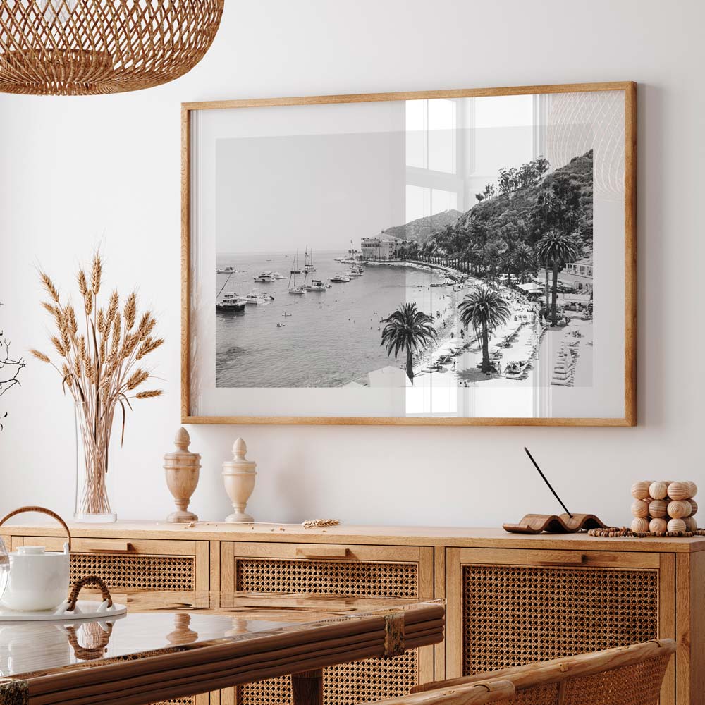 Stunning black and white Descanso Beach scene, ideal for modern wall art and artistic prints.