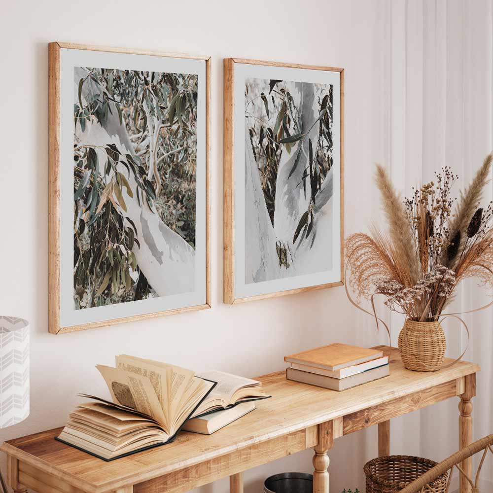 Eucalyptus Tree Wall Art: Captivating image of an iconic Australian eucalyptus tree, perfect for adding a touch of nature to your wall decor collection.