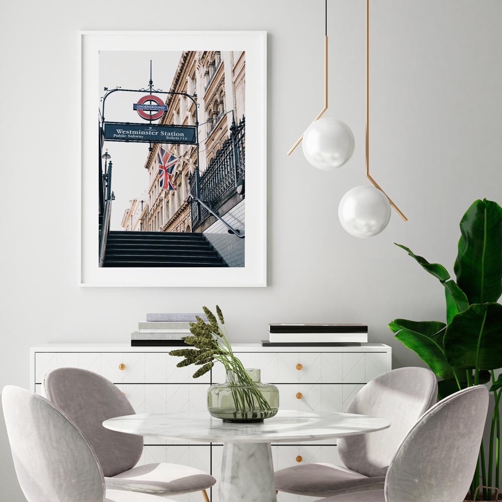 Tube Station Art Print