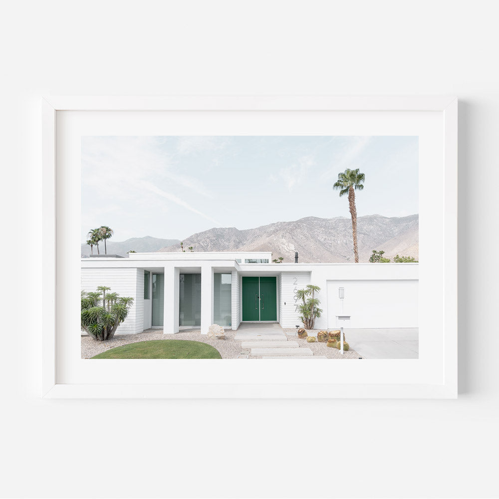 Green Door Palm Springs Art Print