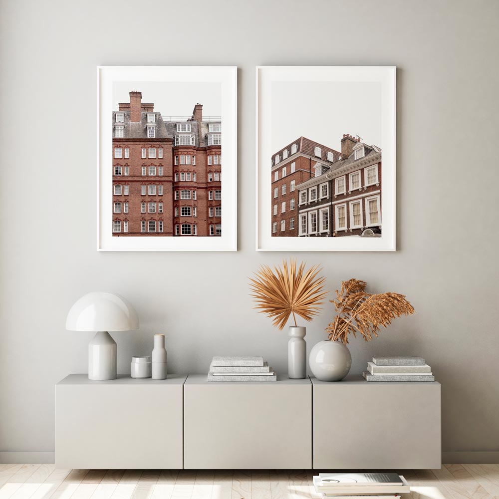 Kensington Terraces I Art Print