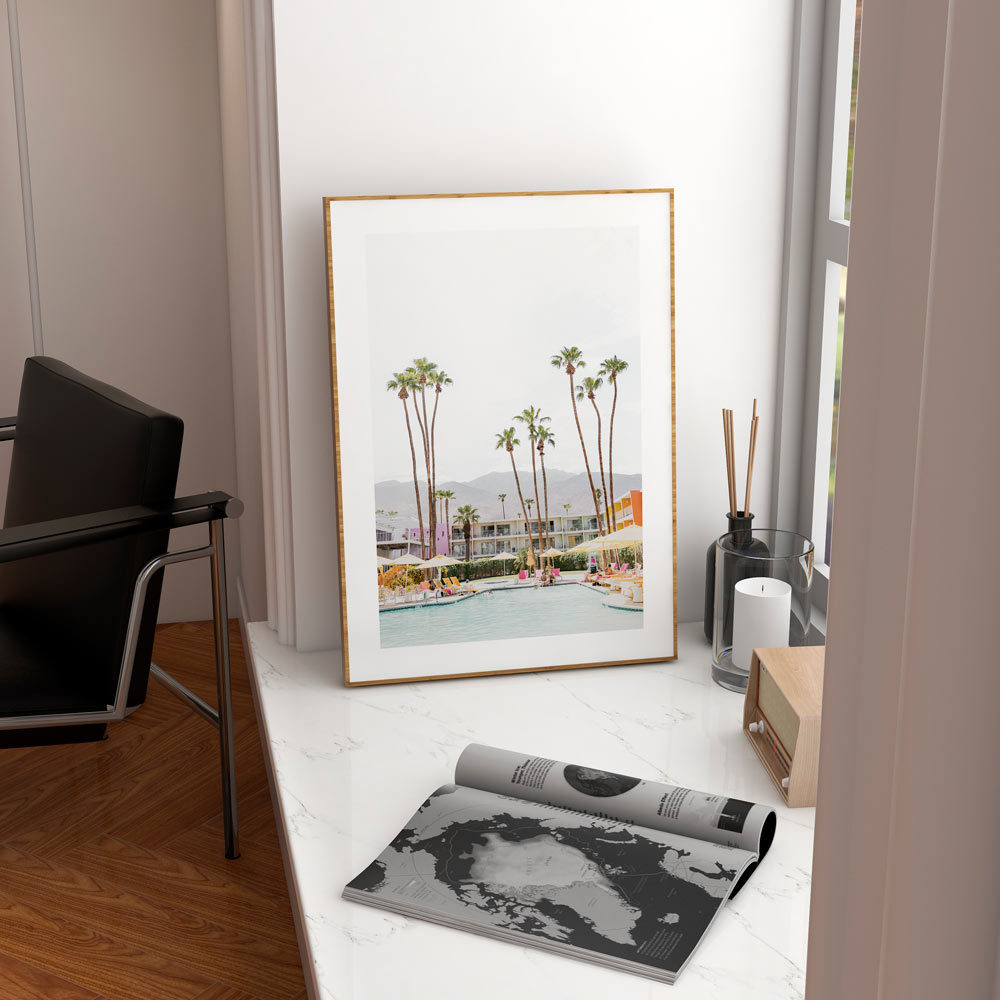 Saguaro Hotel Pool Palm Springs Art Print