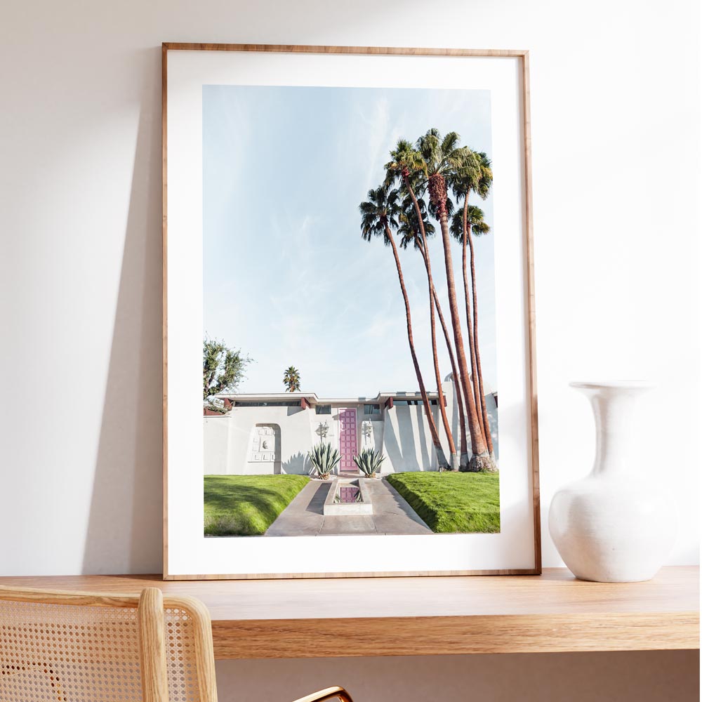 That Pink Door Palm Springs Art Print
