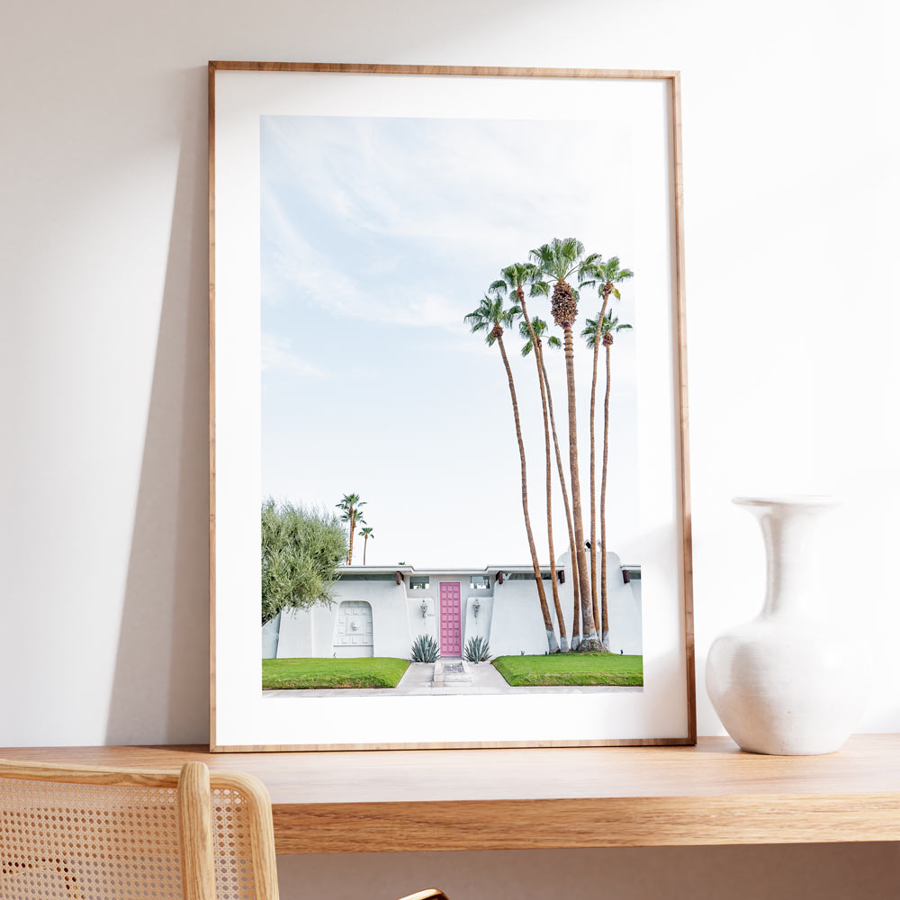 That Pink Door Summer Palm Springs Art Print