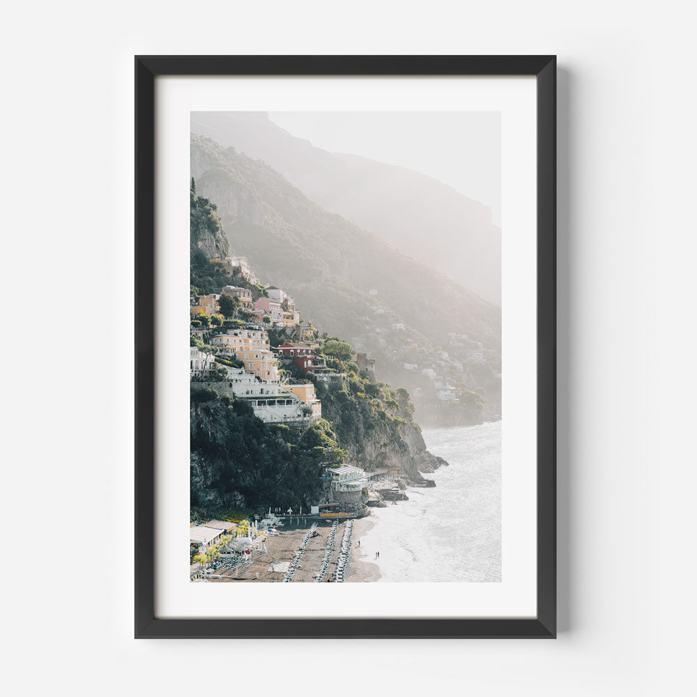 Transform your space with our prints shop featuring real photography of Positano Spiaggia, Amalfi Coast, Italy.