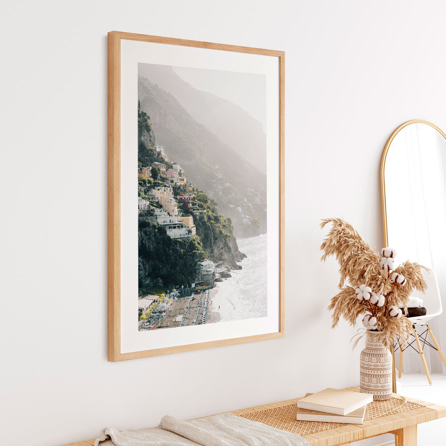 Discover the beauty of Positano Spiaggia, Amalfi Coast, Italy with our captivating wall artwork.