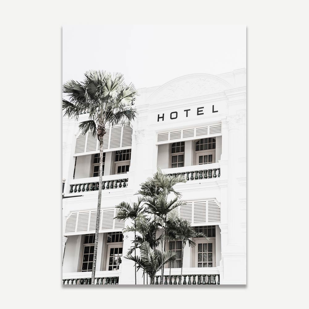 Framed RAFFLES HOTEL SINGAPORE photo - wall art decor for home or office