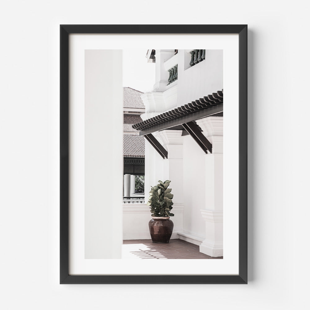 Framed art of the Raffles Hotel Singapore - Canvas prints