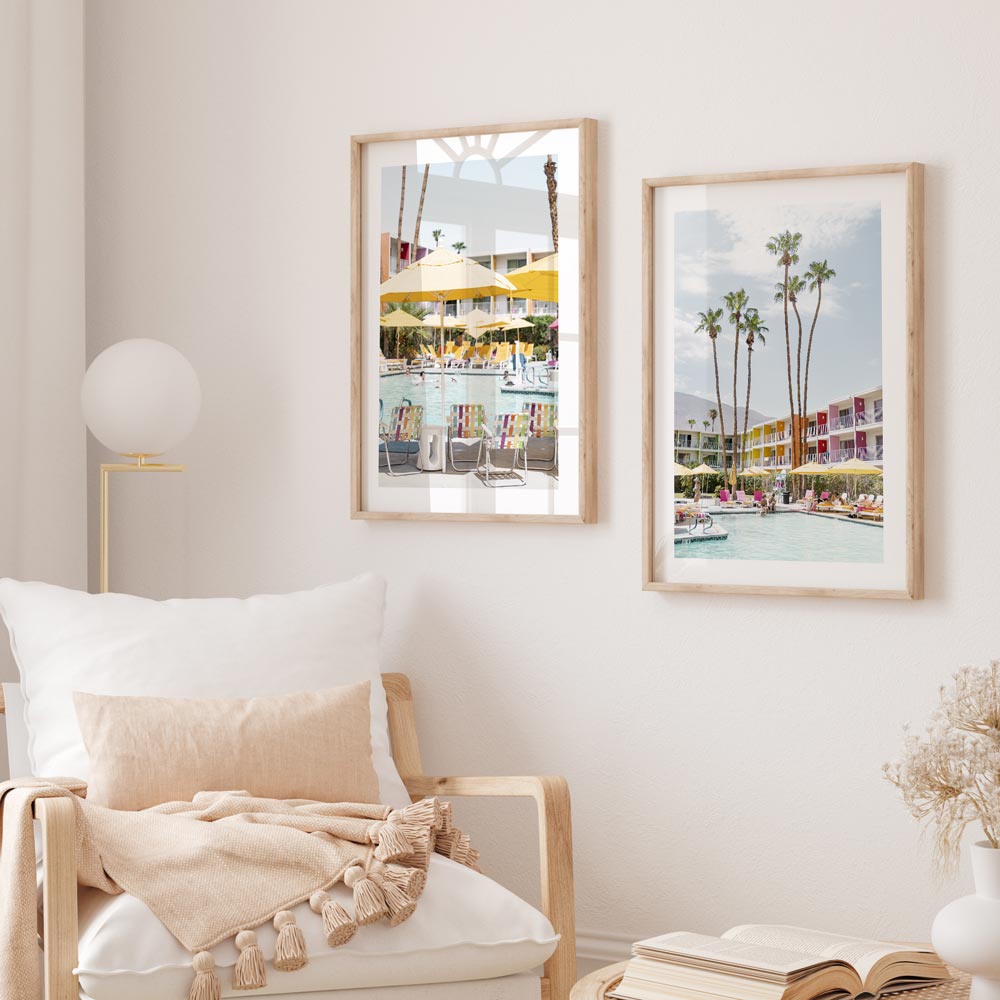 Saguaro Hotel Poolside Art Print