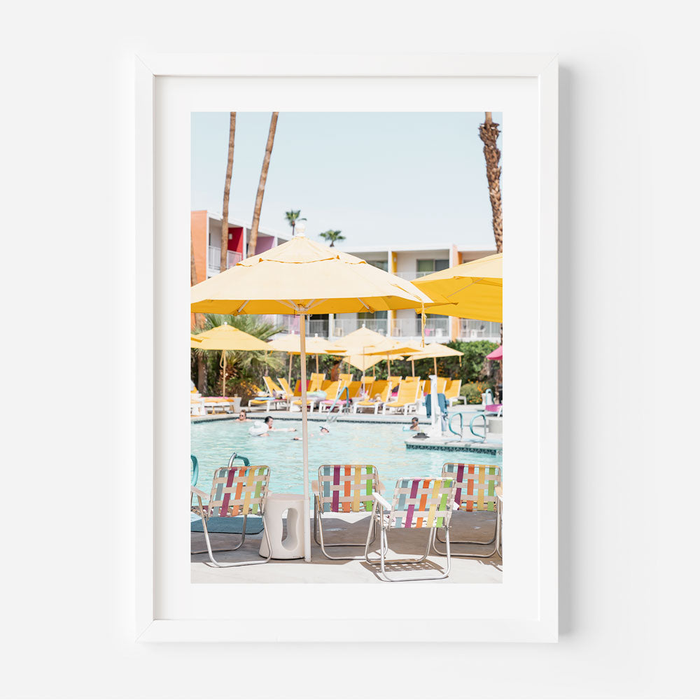 Saguaro Hotel Poolside Art Print