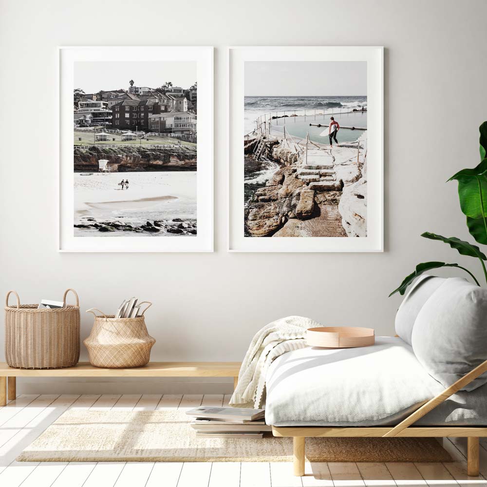 Set of 2 Art Prints - Bronte Beach & Bronte Pool II