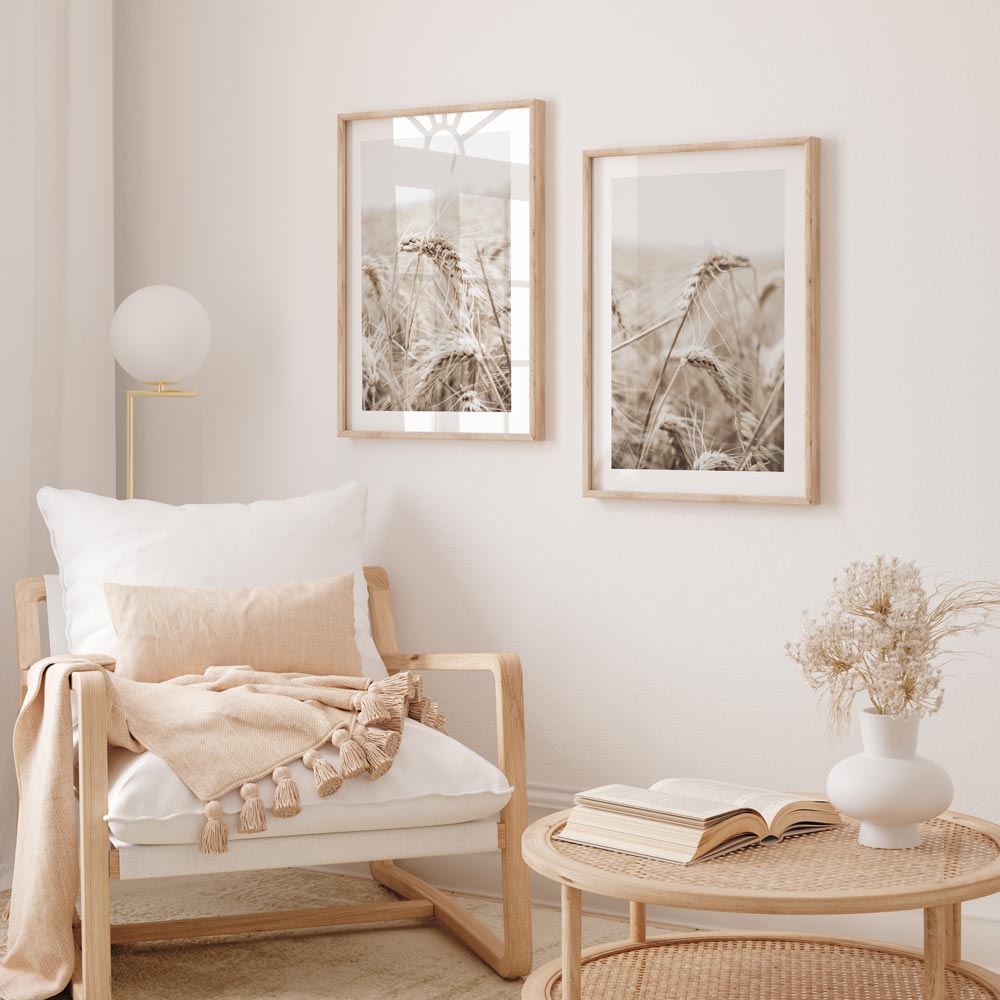 Set of 2 Art Prints - Barley I & II