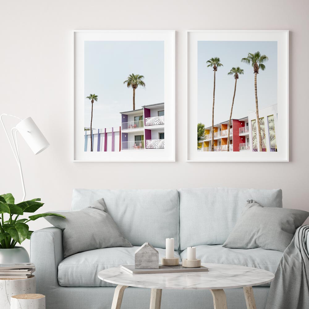 Set of 2 Art Prints - Saguaro Palms I & III