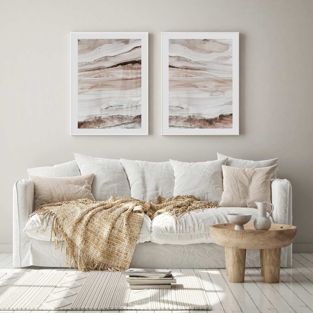 Set of 2 Art Prints - Bronte Rocks I & II