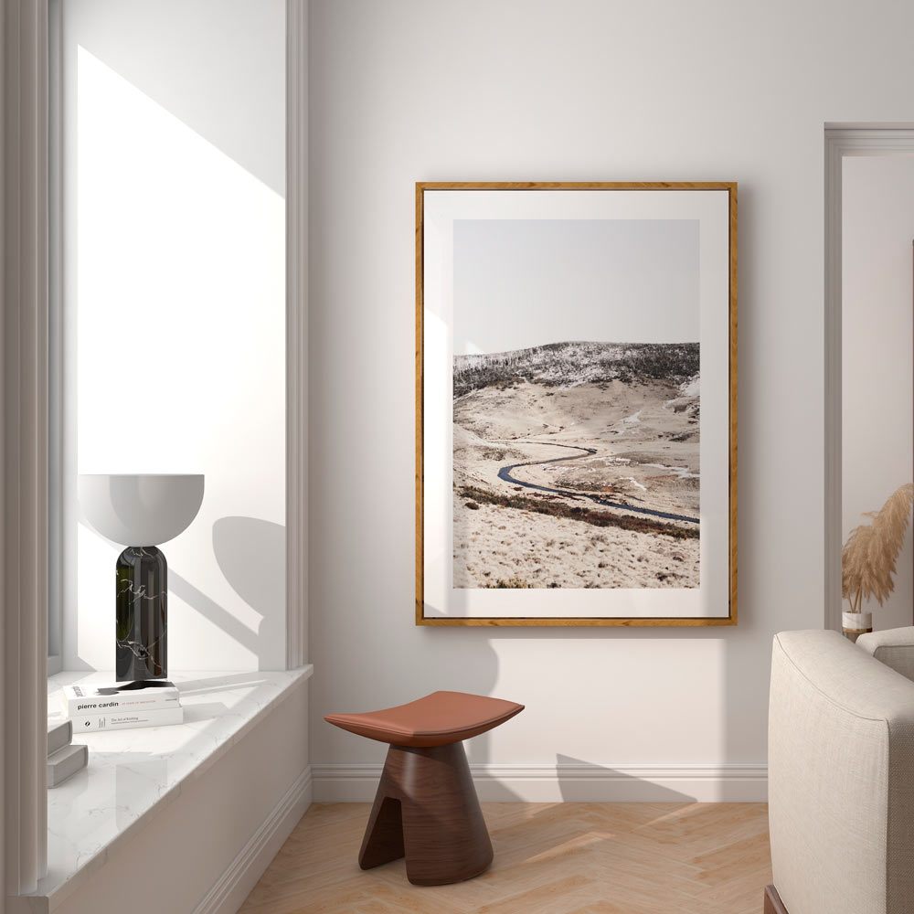 Snowy Mountains Art Print