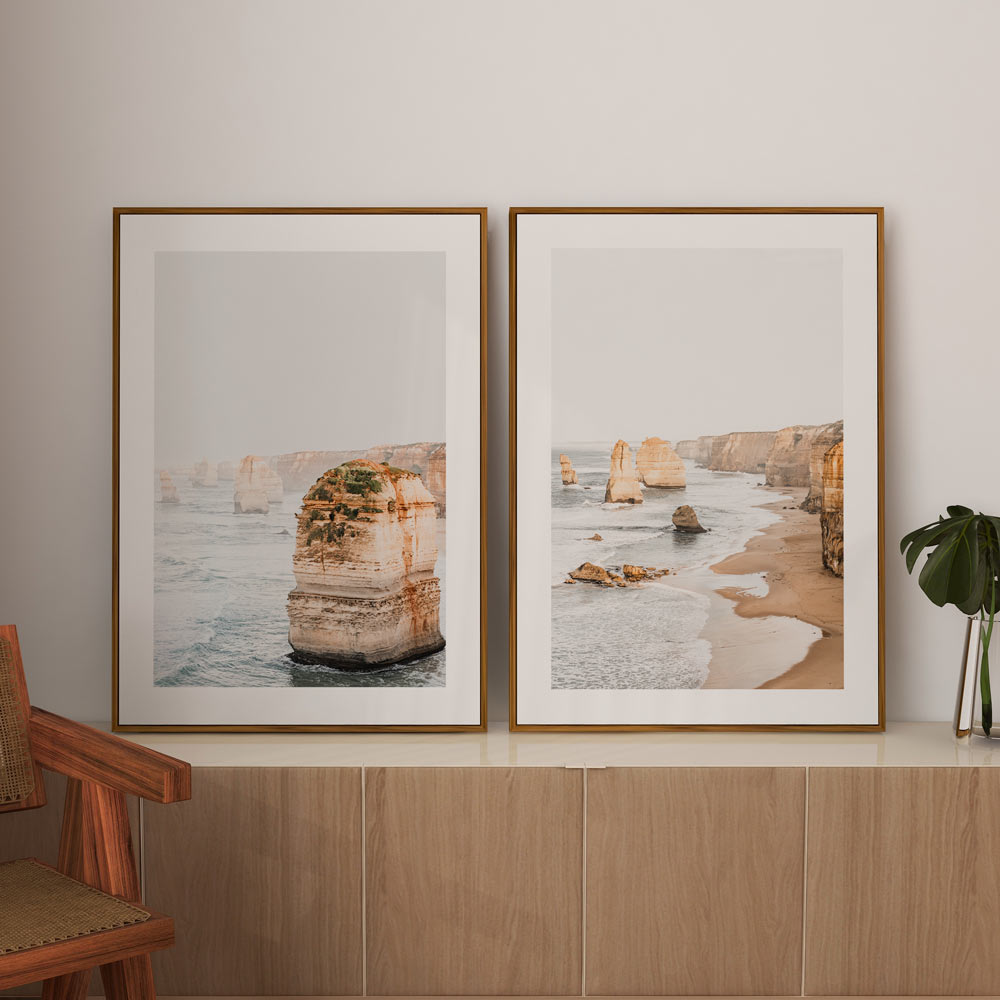 Stunning twelve apostles in Australia, ideal wall art décor for homes and offices. Available at Oblongshop.