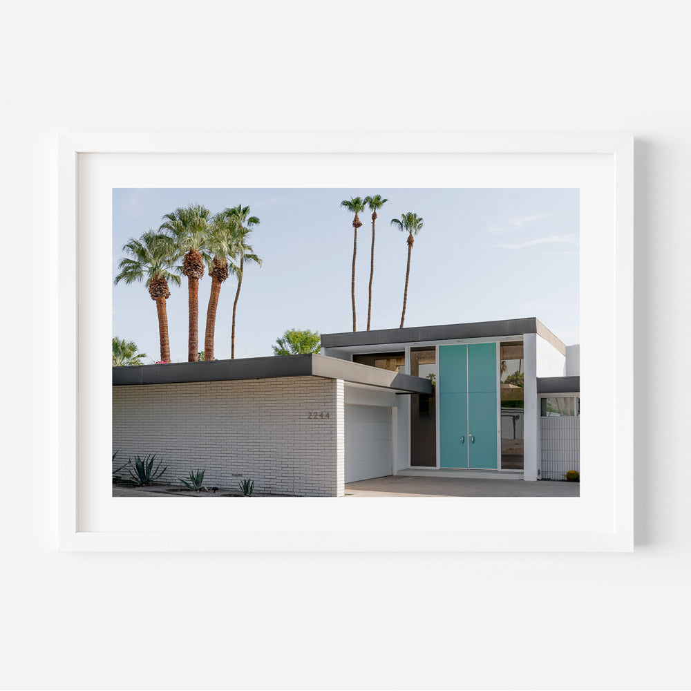 Tall Blue Door Palm Springs Art Print