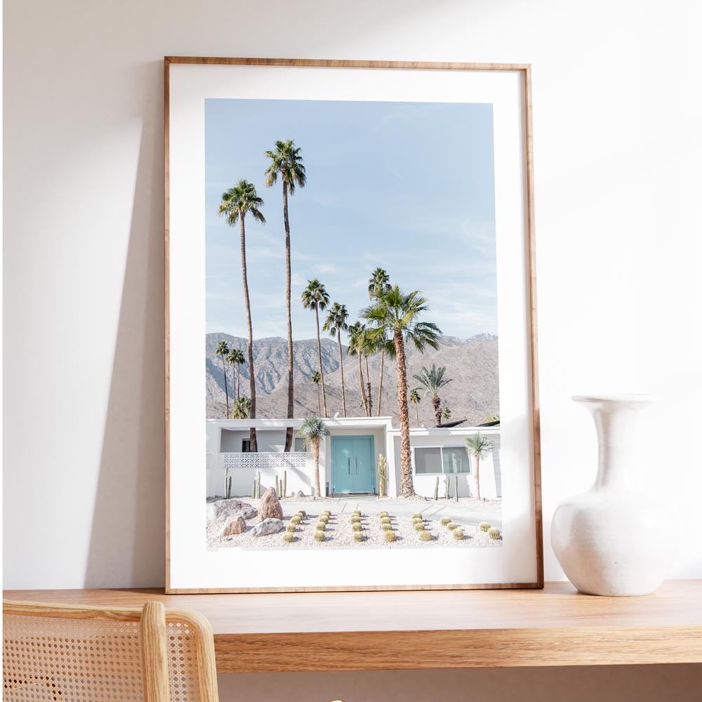 Captivating image of Palm Springs, California, showcasing the beauty of the desert and its iconic palm trees, ideal for wall art.