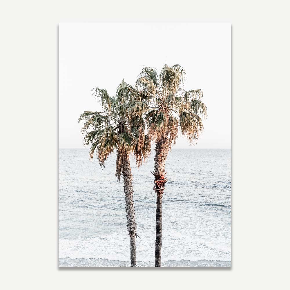 Wall art featuring palm trees at Laguna Beach, CA - Unique artwork for your living space