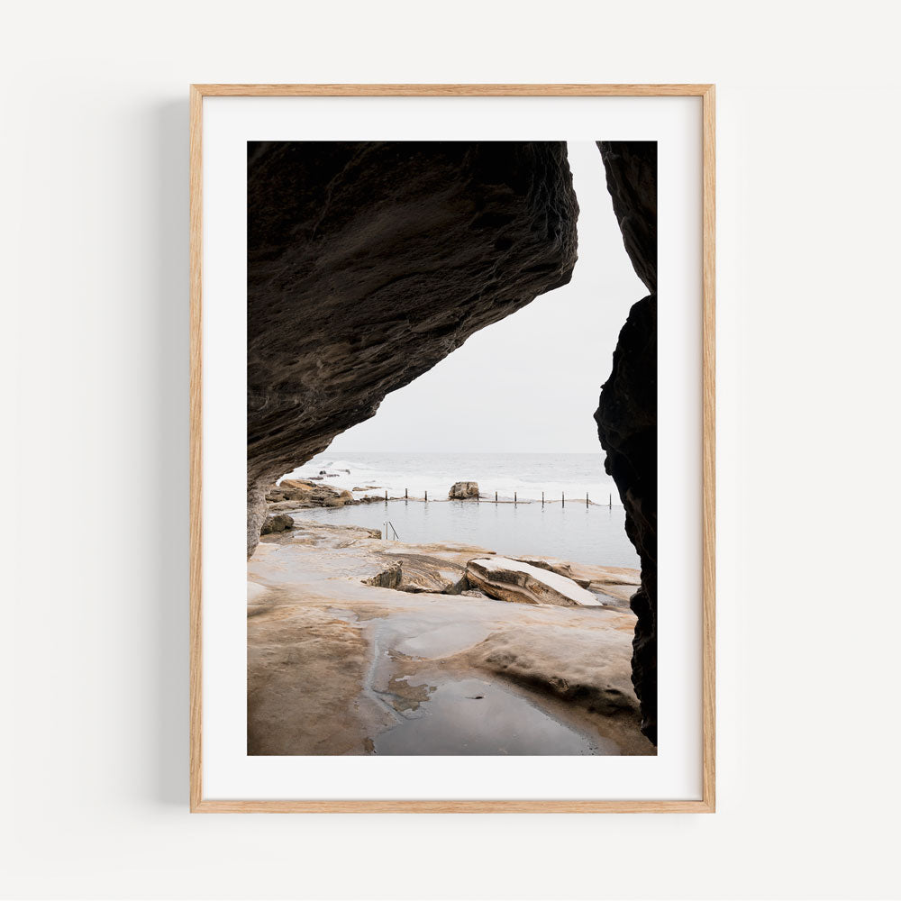 Transform your walls with this captivating wall decor - a framed photo of MAHON POOL IN MAROUBRA, available at Oblongshop.