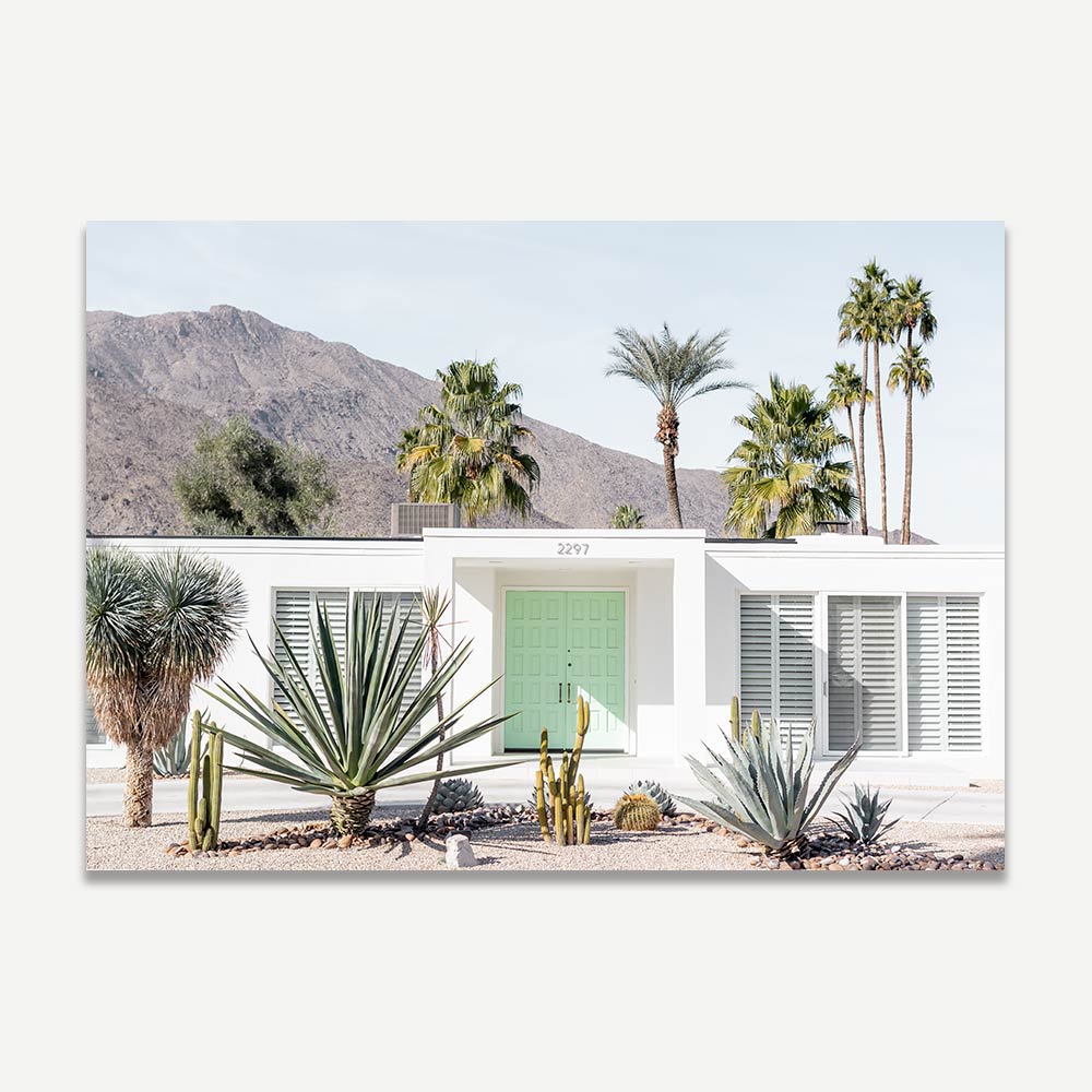 Transform your space with this desert house wall art from Palm Springs - a unique addition to any wall decor.