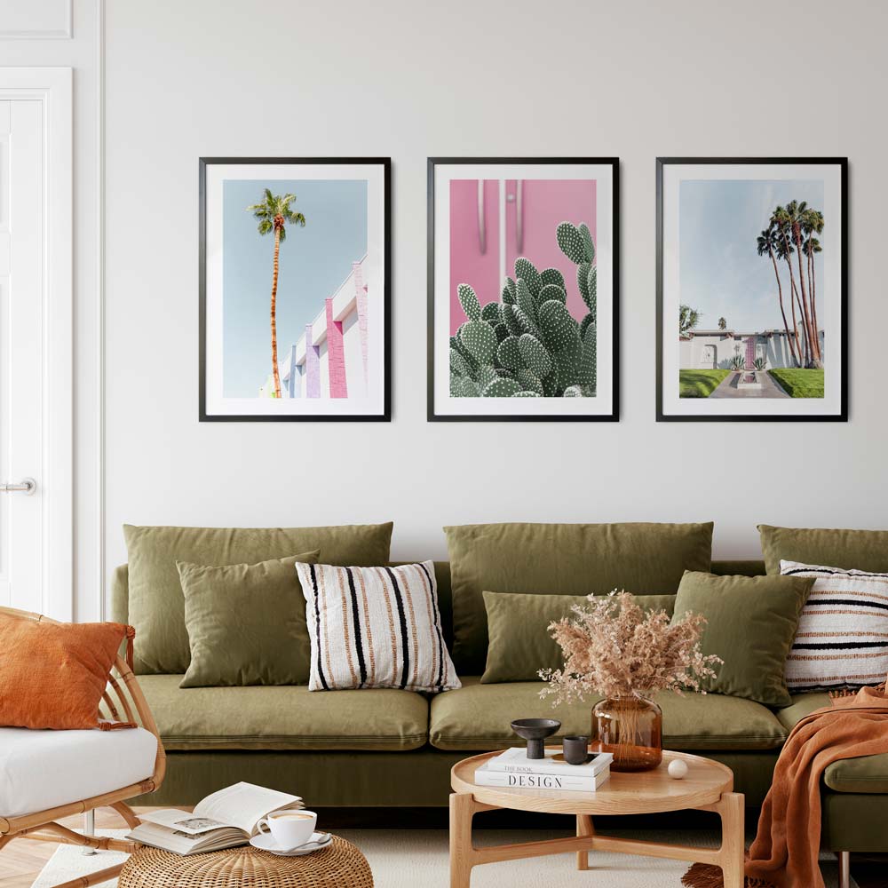 Unique artwork capturing a cactus plant in Palm Springs for your wall decor.